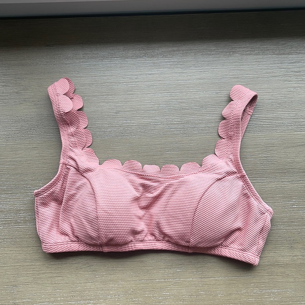 Time and Tru Blush Pink Petal Bikini Top